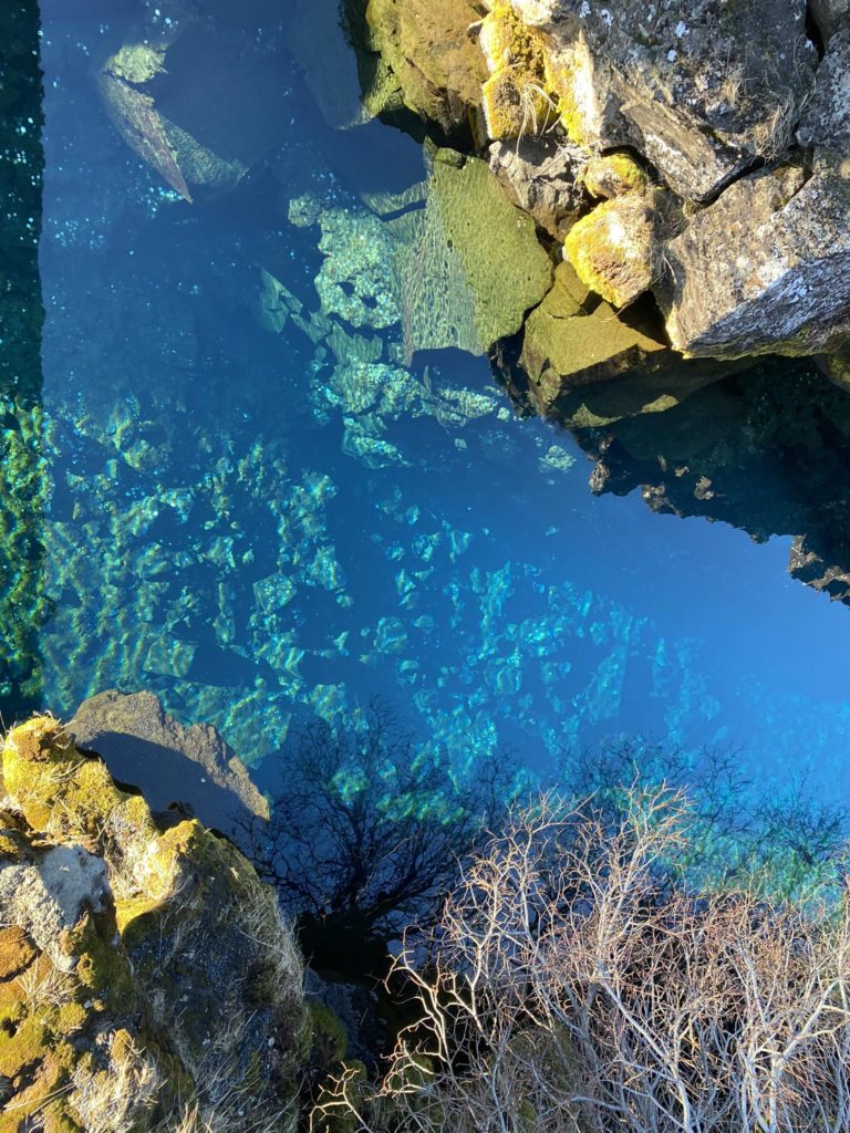 Clear water at Þingvellir